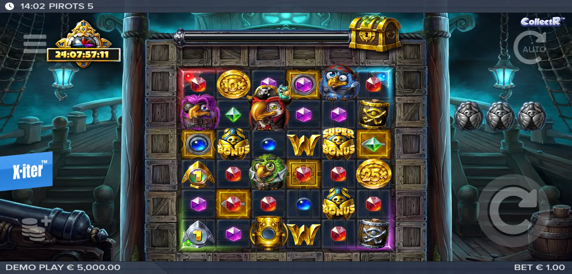 Pirots 5 Cursed Temple slot ELK Studios — panoramica completa 2026